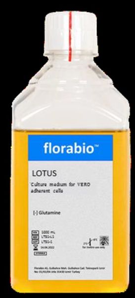 LOTUS Stock culture and production medium for VERO adherent cells, animal component free, contains recombinant proteins. Powder 50L