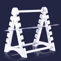 ISOLAB 022.02.001 pipet standı - P.P - yatay    1 adet = 1 adet