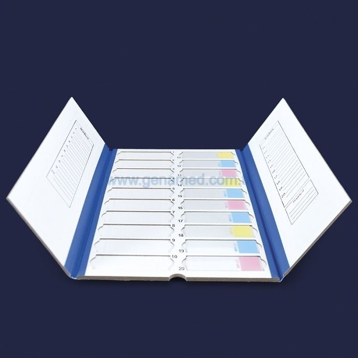 ISOLAB 076.01.001B lam dosyası - karton - mavi    1 adet = 1 adet