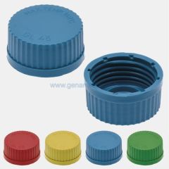 ISOLAB 051.09.45R vidalı kapak + O-ring - GL 45 - kırmızı    1 paket = 10 adet