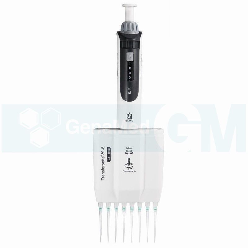 Brand 705900 Transferpette® S-8 Ayarlanabilir 8 Kanallı Otomatik Pipet 0,5-10 ul)(Kopya)