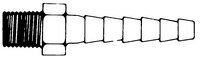 Millipore XX4304704 Hortum adaptörü,1/4 in.NPTF, PP  Ambalaj Miktarı: 2 Ad.