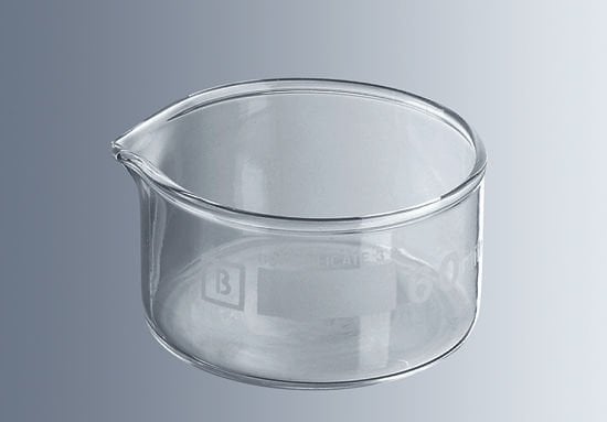 Marienfeld 4210507 Cam Kristalizasyon Kabı, Ağızlı, 100 ml  Ambalaj Miktarı: 1 Ad.