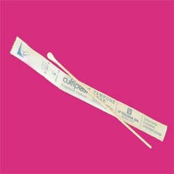 LP Italiana L112298 Eküvyon Çubuğu (Swab), Pamuk Uçlu, Tahta, Tek Tek Poşette  Ambalaj Miktarı: 100 Ad.