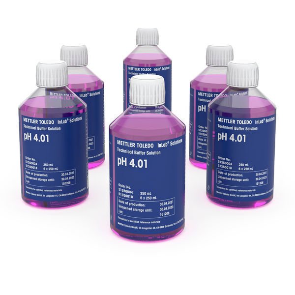 Mettler Toledo 51350018 Technical buffer pH 4.01, 6 x 250mL