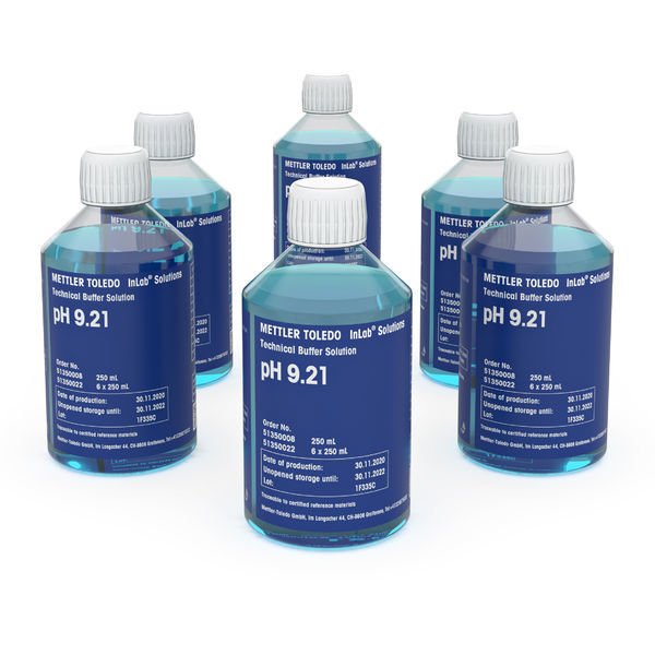 Mettler Toledo 51350022 Technical buffer pH 9.21, 6 x 250mL