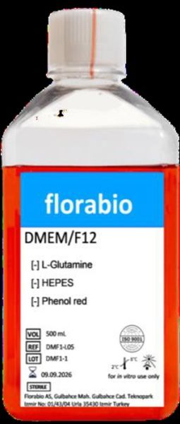 DMEM/F12 with HEPES , with L-Glutamine , with phenolred Liquid 0.5 L