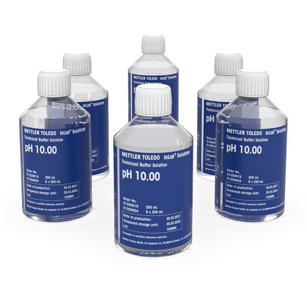 Mettler Toledo 51350024 Technical buffer pH 10.00, 6 x 250mL
