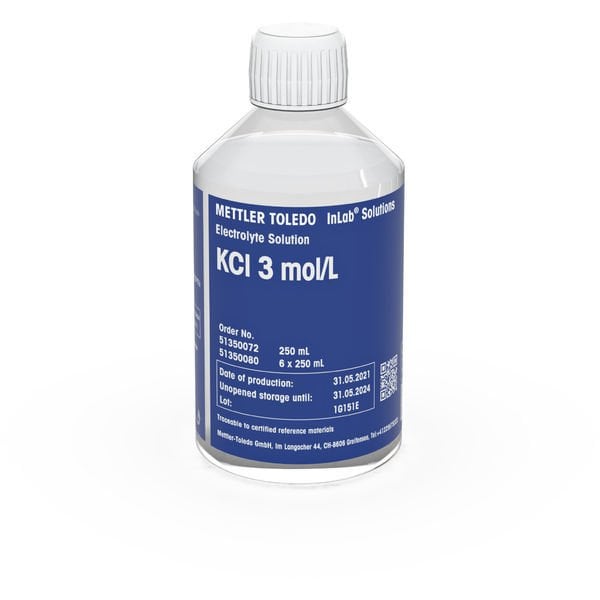 Mettler Toledo 51350072 Electrolyte 3 mol/L KCl, 250mL